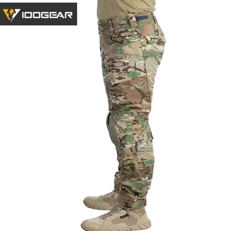 IDOGEAR Pantalones tácticos G4 Pantalones de combate con rodilleras Ropa BDU Entrenamiento al aire libre 3208 - imagen 3