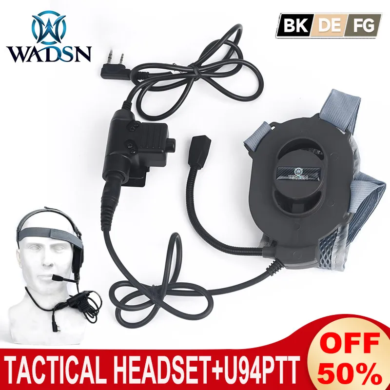 WADSN Bowman Evo III auriculares tácticos Z113 U94 PTT Kenwood Motorola Baofeng UV-5R Radio Walkie Talkie auriculares de comunicación - imagen 3