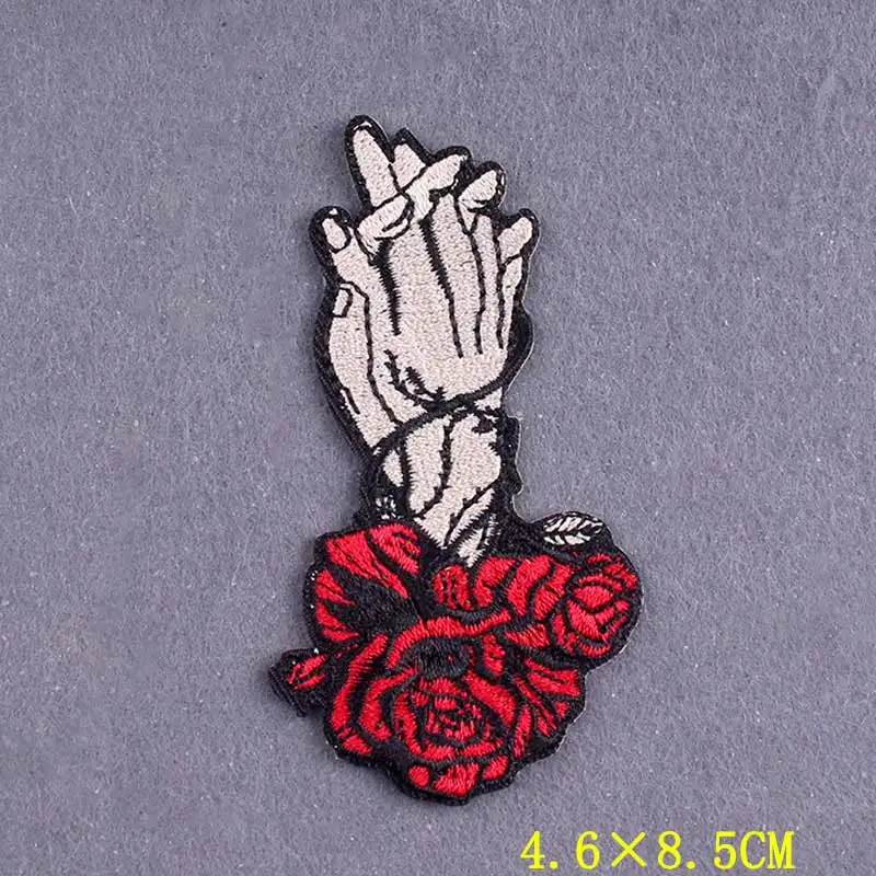 Parche termoadhesivo para ropa gótica, parches bordados de bruja para ropa, accesorio para mochila - imagen 3