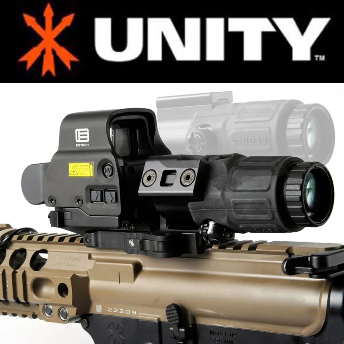 UNIDAD Fast MONI FTC 2,26 "2,91" montaje para EOTECH G33 G43 G45 3XMAG-1 3X-C 6XMAG lupa T01 T02 soporte de mira de punto rojo - imagen 4