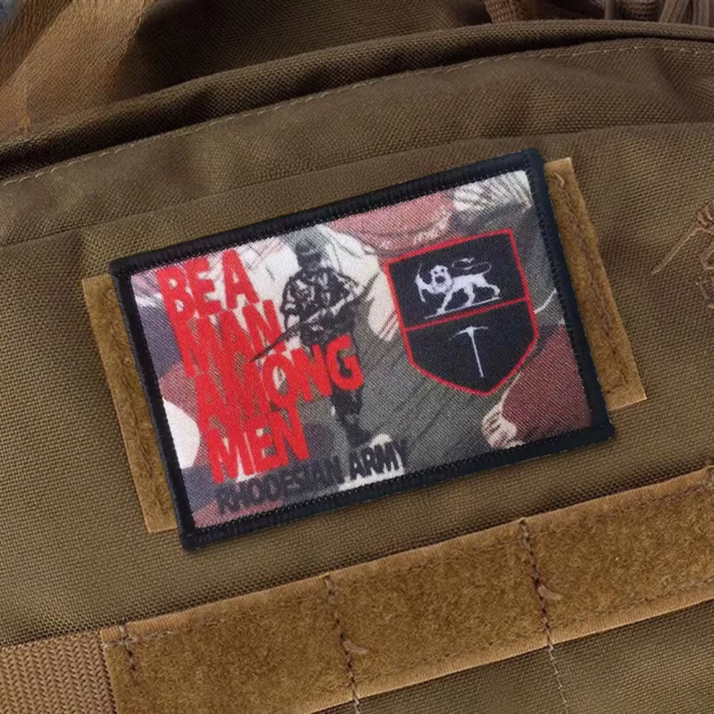 Parche táctico Rhodesian velcro – Be A Man Among Men - imagen 3