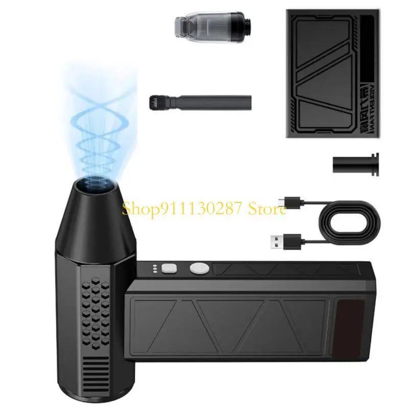 Plumero aire eléctrico J1HC con Motor sin escobillas 130K RPM, 3 velocidades ajustables para limpieza y aspiradora por - imagen 3