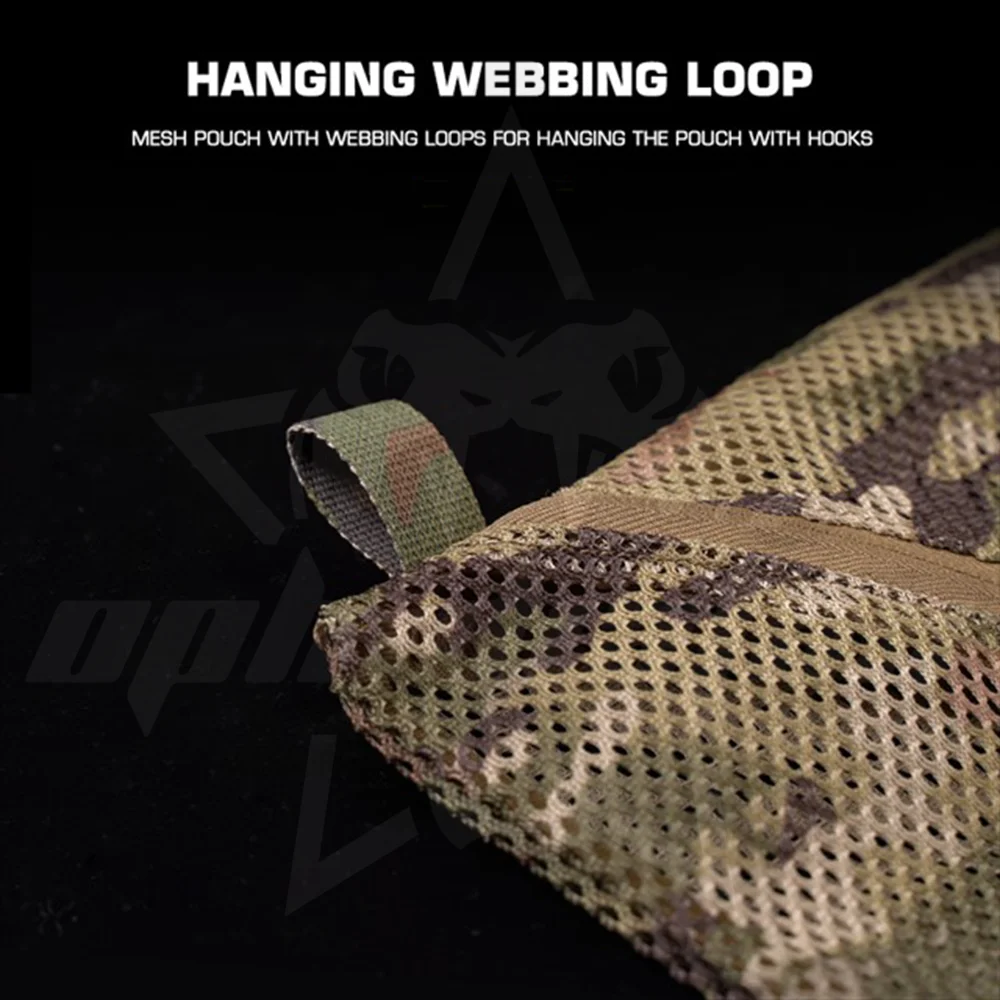 OphidianTac-bolsa EDC de malla de 6x12 pulgadas, herramienta de utilidad, organizador de mochila, bolsillo, bolsa de administrador, bolsa de viaje para acampar con cremallera bidireccional - imagen 5