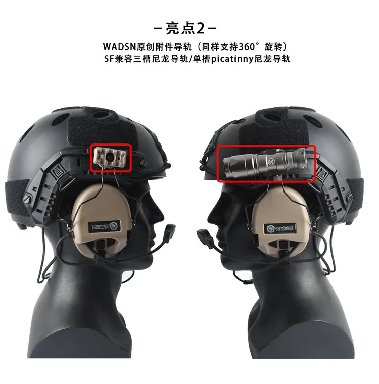 Dos cascos con auriculares unidos a ellos