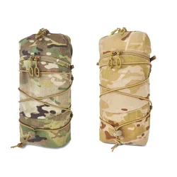Bolsa Airsoft GP táctica Multicam 500D Vertical 12X5 bolsa para artículos diversos chaleco portador de placa Molle bolsa de Panel trasero equipo de almacenamiento
