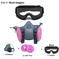 3in1-Black Goggles
