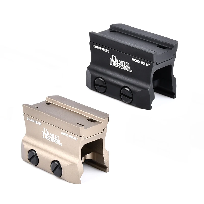 WADSN táctico DD Micro montaje apto para mira de punto rojo Daniel defensa Metal CNC aleación de aluminio Picatinny riel de 20mm - imagen 5