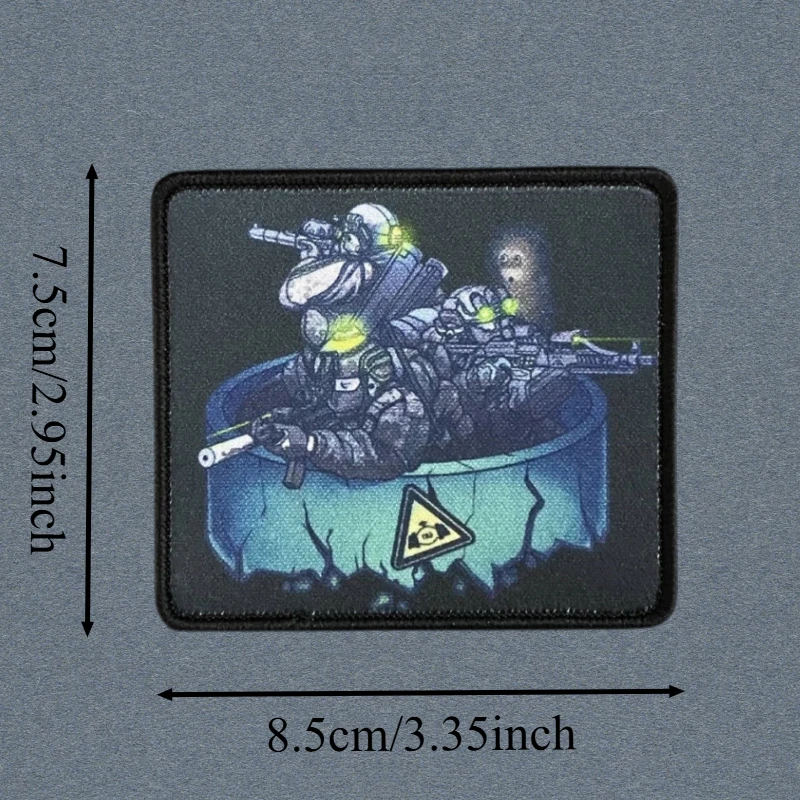 Parche de impresión de tubería de Gas Natural, chaleco táctico, sombreros con gancho y bucle, insignia de moral, pegatinas para mochila, parches para brazalete para ropa - imagen 3