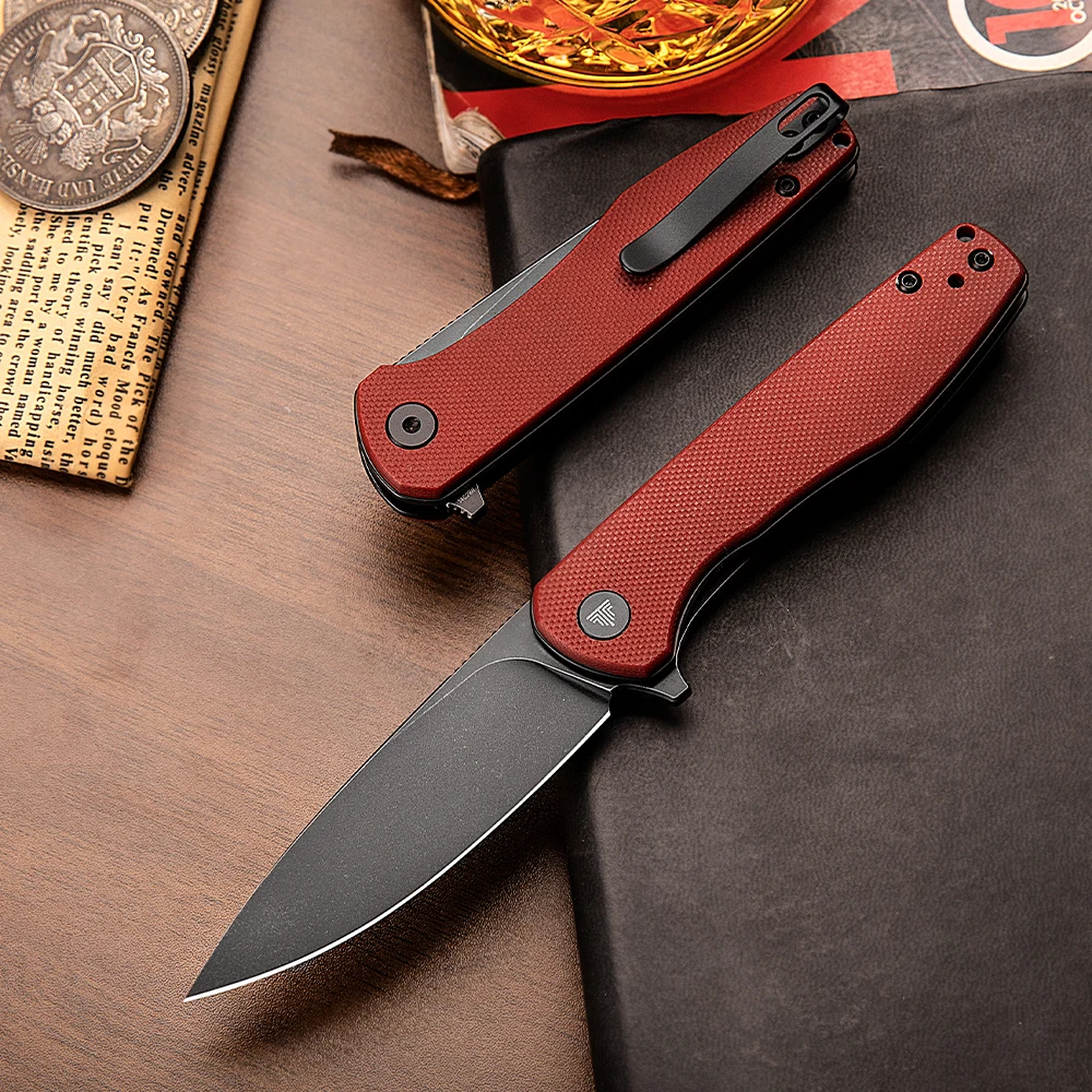 TRIVISA Hummingbird cuchillo EDC de bolsillo micarta con clip - imagen 4