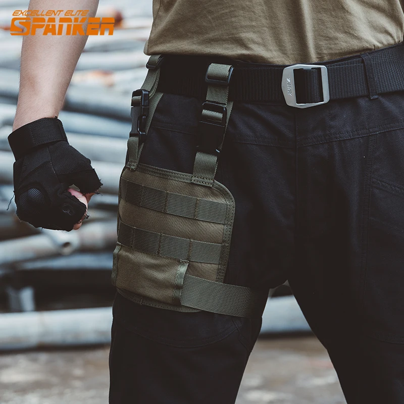 Perchas tácticas para piernas, accesorios Molle, correas para piernas, plomos, bolsas para revistas, equipo para exteriores - imagen 3