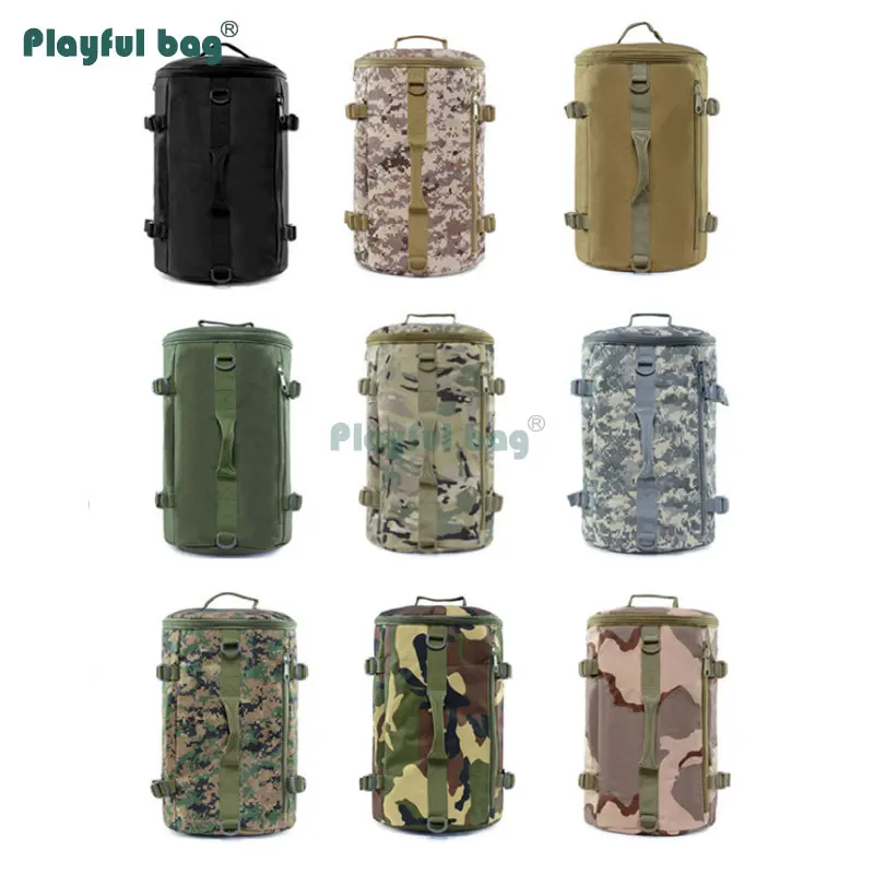 Bolsa táctica de barril 20L impermeable 900D camuflaje AVA47