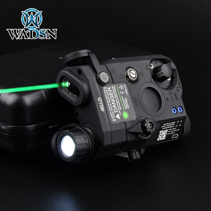 PEQ-15 láser rojo verde azul punto NO IR mira WADSN linterna estroboscópica NGAL DBAL A2 arma Luz de caza AR15 Indicador de Rifle - imagen 5