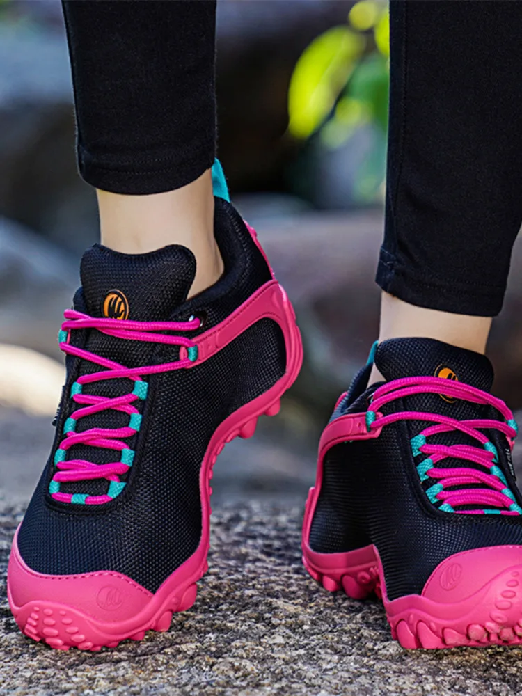 Zapatos de senderismo de montaña para hombre, botas de caza, zapatillas deportivas para exteriores, zapatos informales para caminar para mujer, zapatos de Trekking, zapatos de malla todoterreno - imagen 5