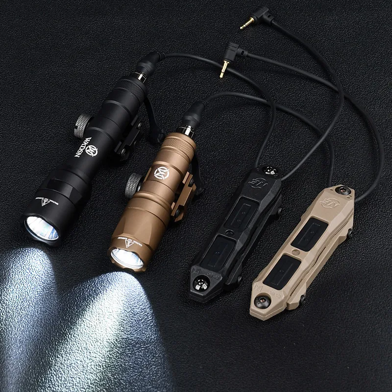 Linterna táctica M600 M300, luz blanca, interruptor de doble presión de 400/600 lúmenes, compatible con riel Picatinny de 20mm, accesorio para arma de caza - imagen 5