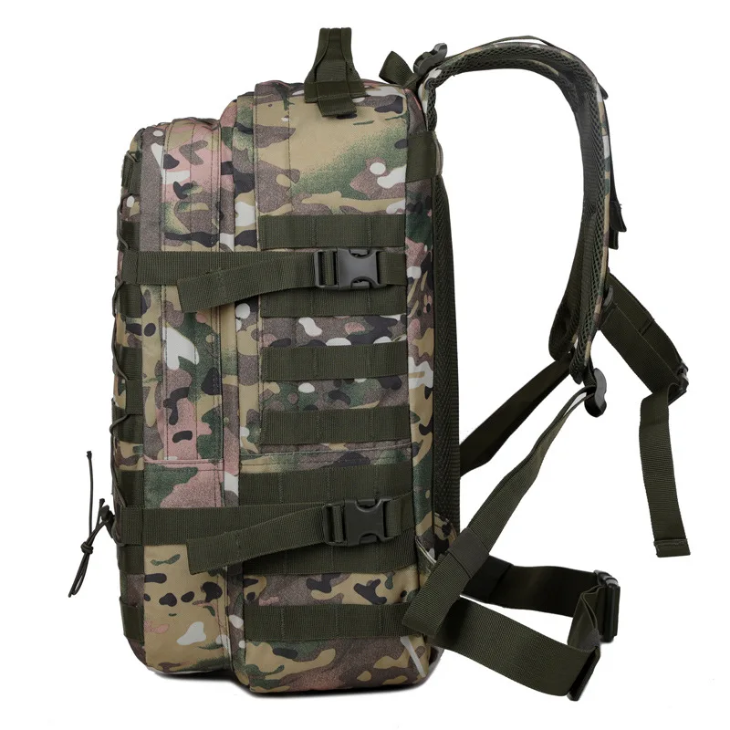 Mochila táctica de camuflaje para senderismo, mochila impermeable para exteriores, mochilas de viaje para acampar y escalar, montañismo - imagen 2
