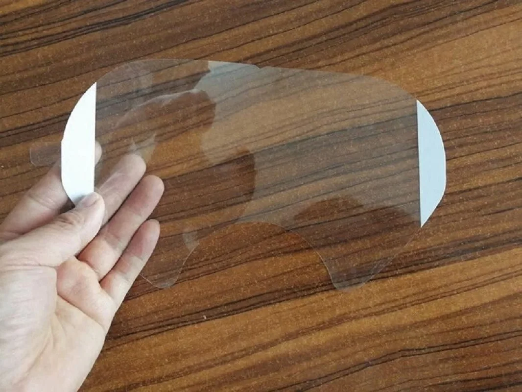 Película protectora antiarañazos para máscara de Gas 3M 6800, respirador, Protector de pantalla de ventana de cara completa, cubierta de máscara de pulverización de pintura - imagen 5