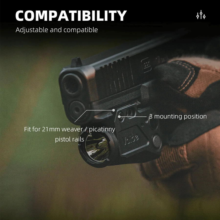 Pistola de óptica vectorial, linterna láser roja y verde combinada, linterna Led de 500 lúmenes - imagen 5