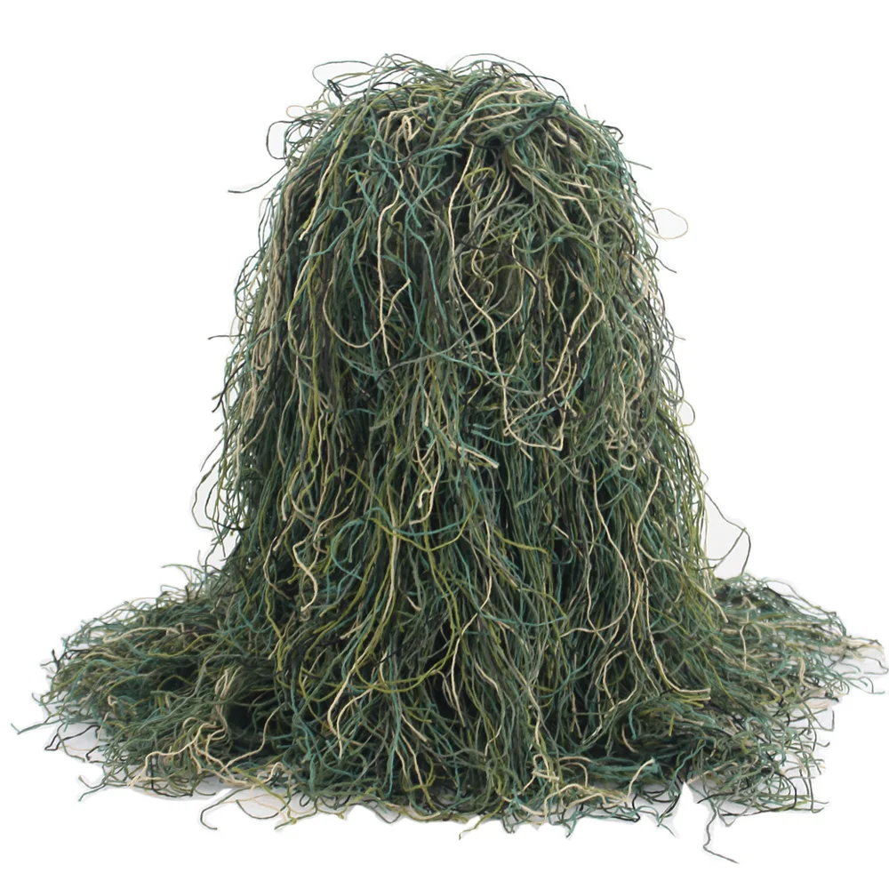 Traje táctico VULPO Airsoft Sniper Ghillie, capucha de caza, casco de camuflaje para traje Ghillie, cubierta de cabeza de juego CS - imagen 3