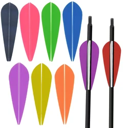 50 Uds plumas de flecha paletas de goma de 3 pulgadas DIY eje de tiro con arco para arco al aire libre caza accesorios de entrenamiento de tiro