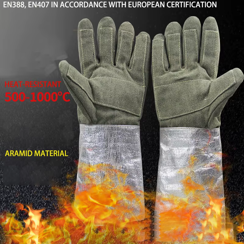 Guantes ignífugos de fibra de aramida – Protección térmica
