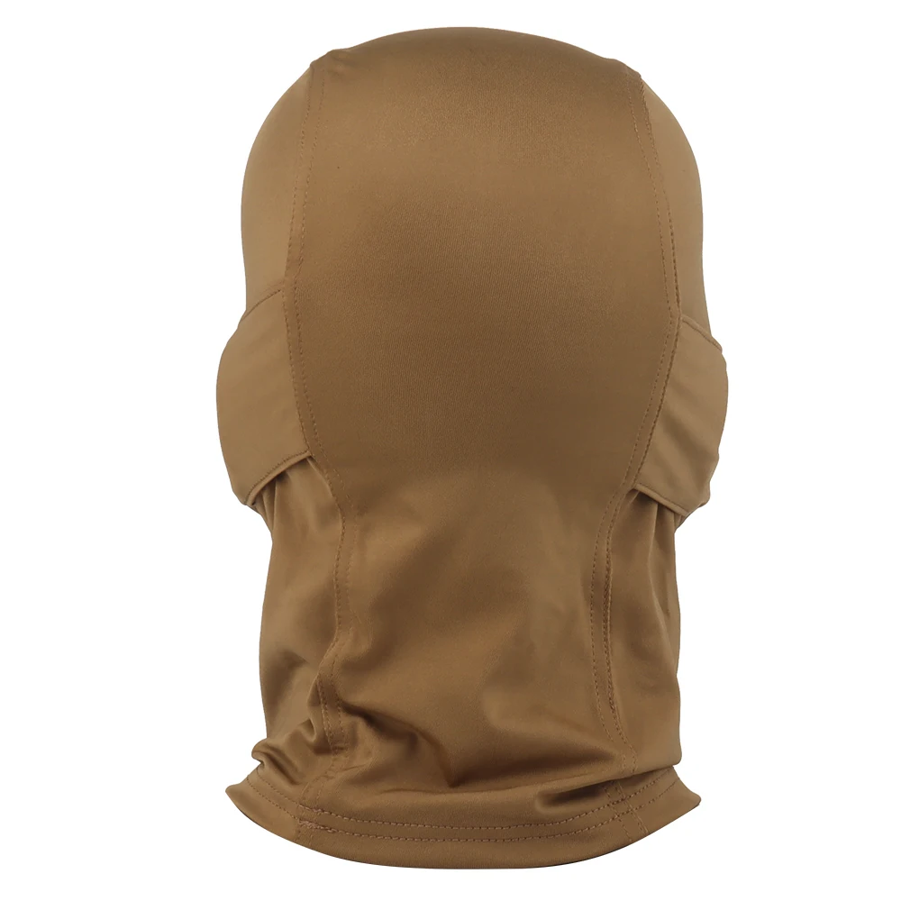 Máscara táctica de silicona para la cabeza, capucha para exteriores, media cara, suave y transpirable, protector solar a prueba de viento, cubierta para sombreros de caza Airsoft - imagen 4