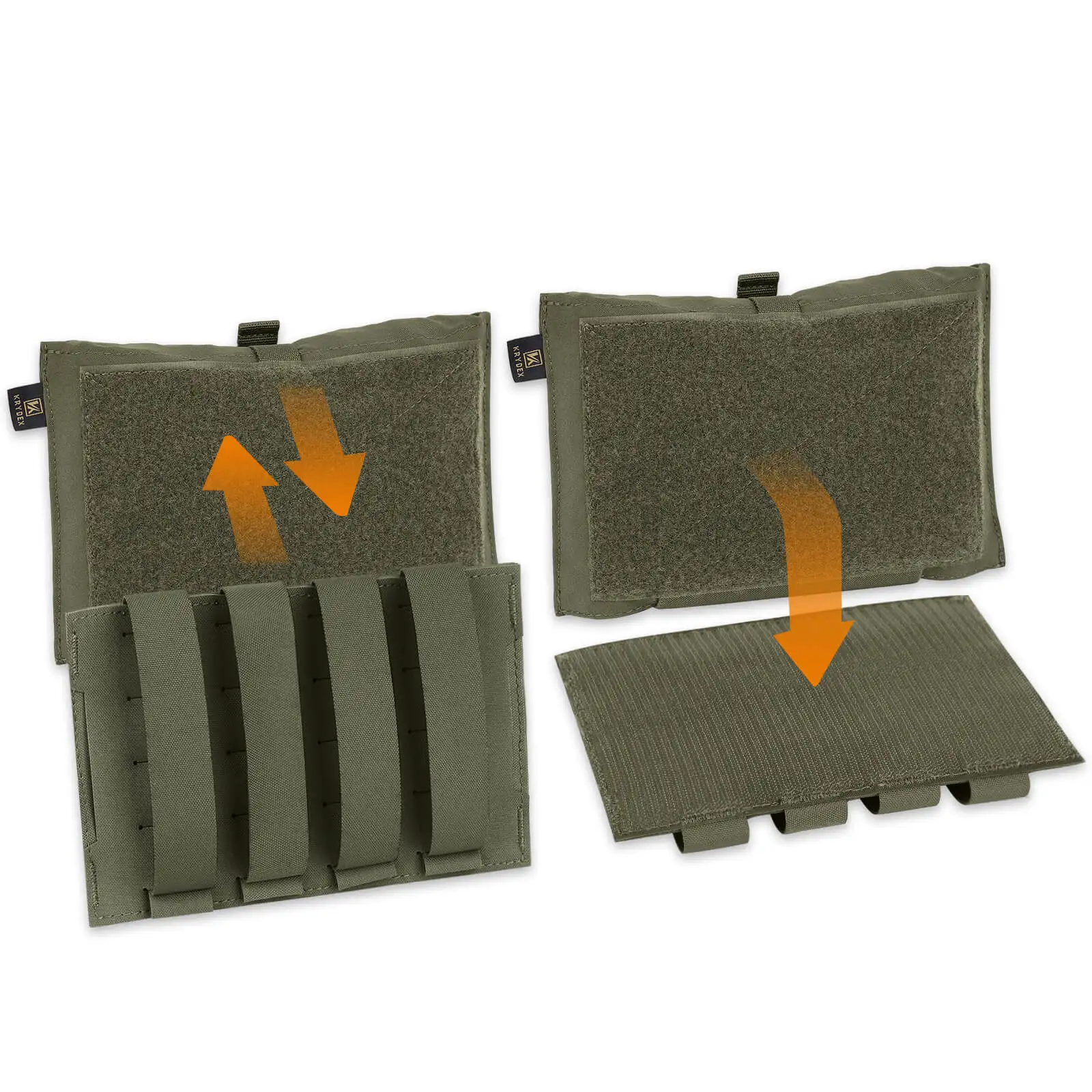 KRYDEX-bolsa médica de estiramiento táctico, equipo de almacenamiento, MOLLE y cinturón, IFAK, LBT9022, 5,5 "x 9" - imagen 5