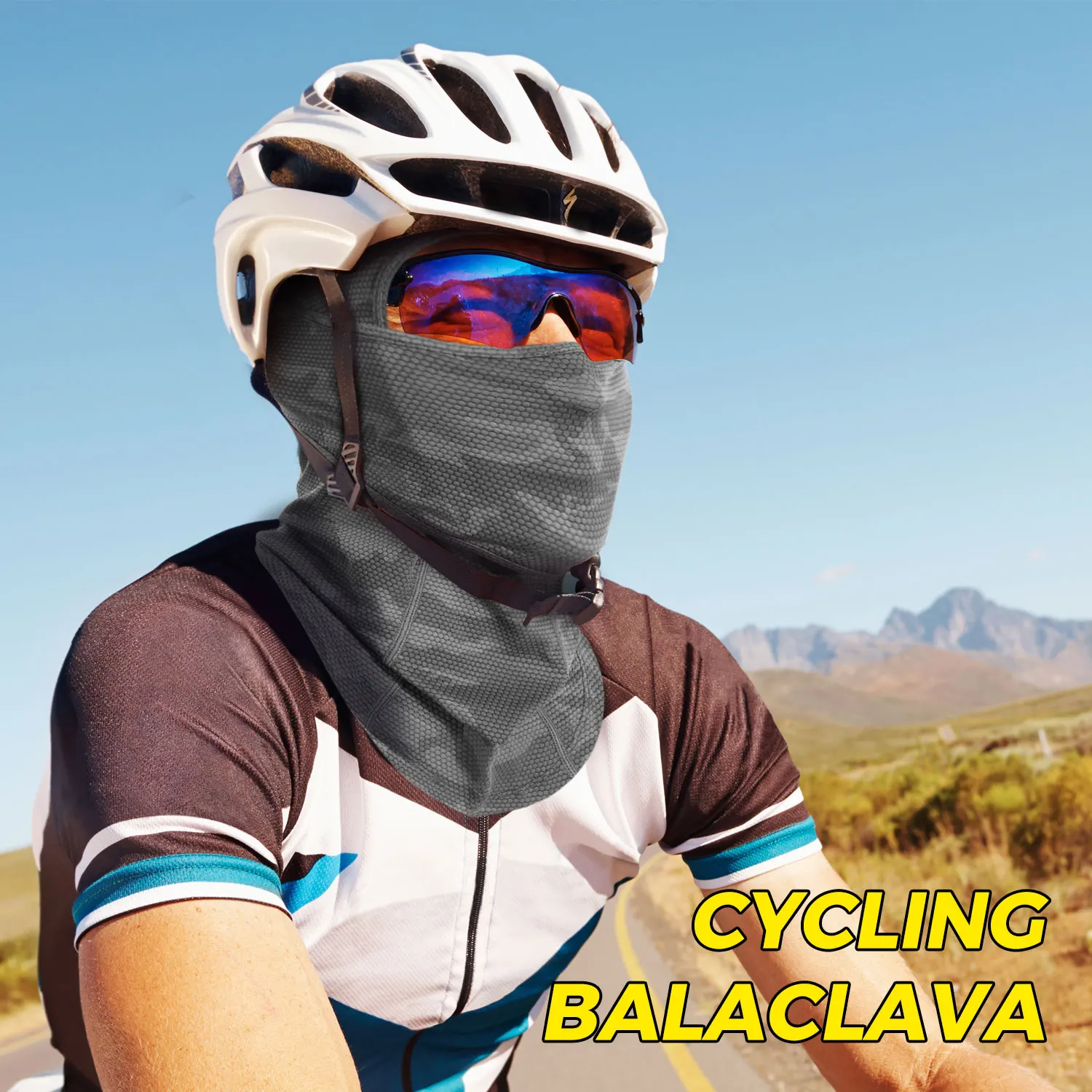 Pasamontañas de secado rápido de camuflaje, máscara deportiva de cara completa, gorros tácticos transpirables y frescos, gorro con capucha, cubierta para el cuello de esquí a prueba de viento, forro para casco - imagen 2