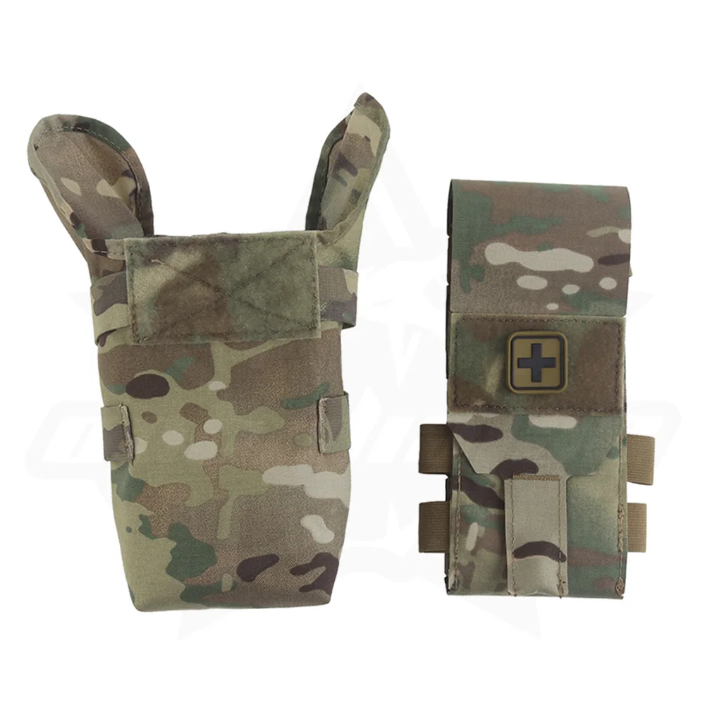 Kit médico OPHIDIAN IFAK TAC, pequeño botiquín médico MOLLE de liberación rápida, botiquín de primeros auxilios de camuflaje pequeño, supervivencia de emergencia para acampar Ki - imagen 4