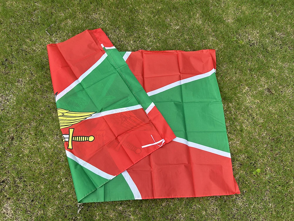Bandera de SKY 90x150CM, banderas rusas de separación de fronteras Nikelsk, banderas de guardia de tropas fronterizas del límite militar del ejército de Rusia - imagen 4