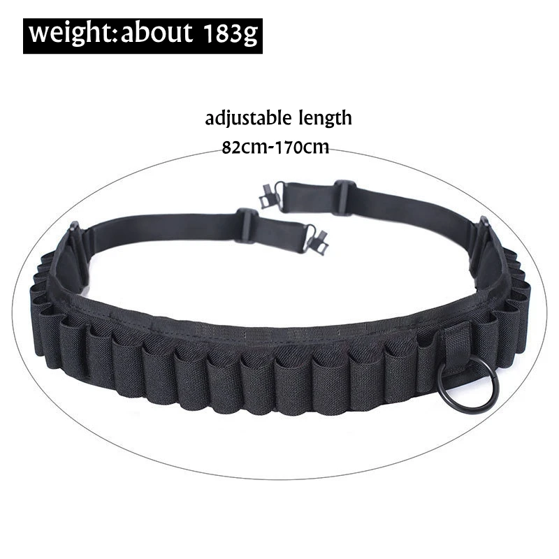 Escopeta táctica con estante de munición calibre 12/20, caza táctica, 25 redondos, accesorio de caza de tiro de 140cm - imagen 3