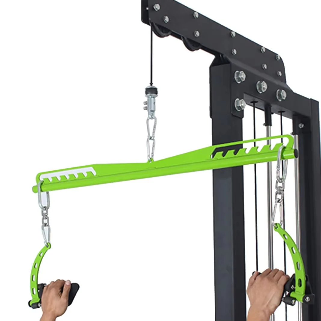 Accesorios para máquinas de cables de fitness: mango de remo, barra extraíble Lat, cuerda para tríceps, chorro de bíceps para sistema de polea de gimnasio - imagen 4