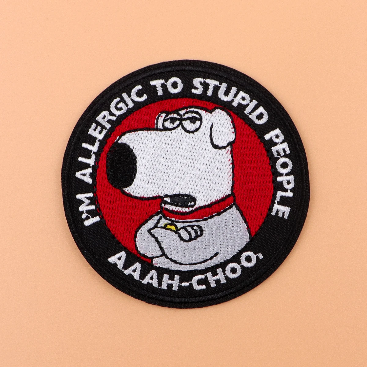 Parche bordado de perro de dibujos animados, parches para planchar para ropa, parches termoadhesivos, lindos parches de animales en ropa, insignia DIY para coser - imagen 2