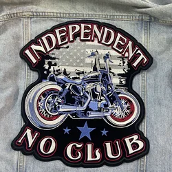 Parche bordado calavera y águila estilo biker para chaqueta