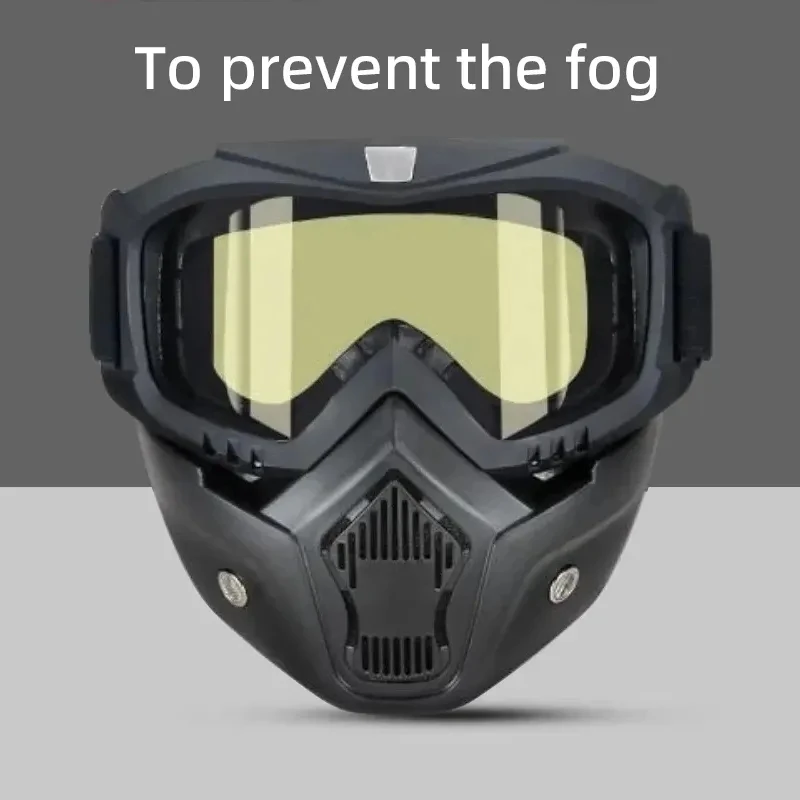 Gafas de cara completa HD transparentes a prueba de niebla a prueba de arena gafas protectoras de soldadura eléctrica máscara versátil a prueba de viento - imagen 3