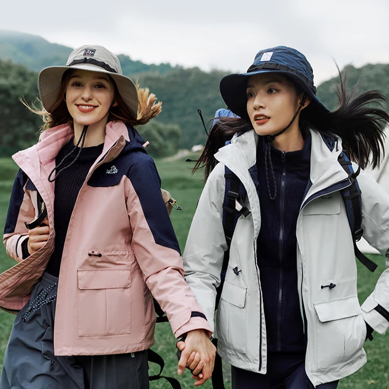 Plott-Chaqueta de acampada para hombre y mujer, cortavientos impermeable, cálida, para turismo, invierno y otoño - imagen 2