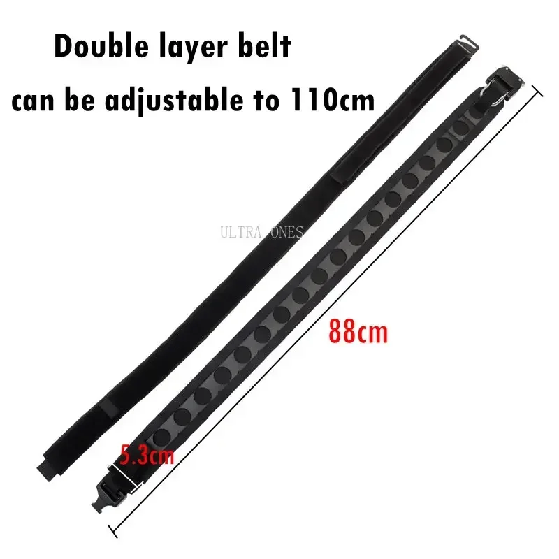 Cinturón de combate táctico para caza al aire libre, juego de guerra, 2 en 1, cinturones de cintura, entrenamiento deportivo, trabajo, faja cómoda Airsoft - imagen 4