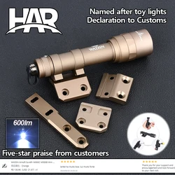 Linterna táctica Surefir M300 M300C M600 M600U, potente linterna apta para arma de explorador, pistola de caza Airsoft, luz para exteriores, Base KeyMod de M-LOK