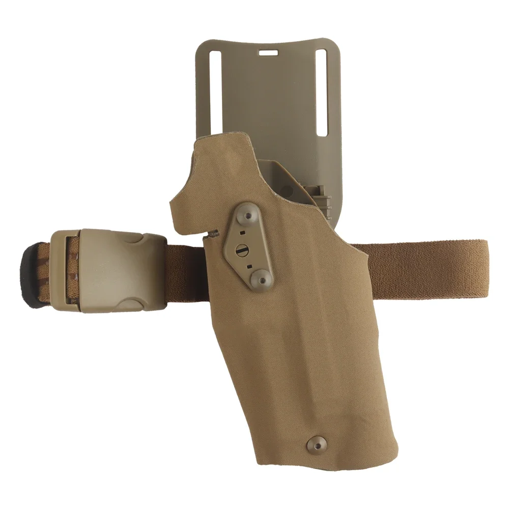 Funda táctica para pistola 6354DO, Compatible con G17 Surefire X300, fundas ultraligeras QLS, adaptador de montaje rápido, cubierta para piernas - imagen 3