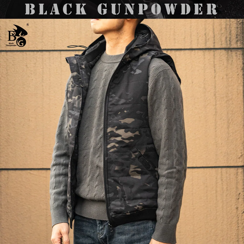 Deportes al aire libre Otoño Invierno Chaleco sin mangas cálido de algodón - imagen 3