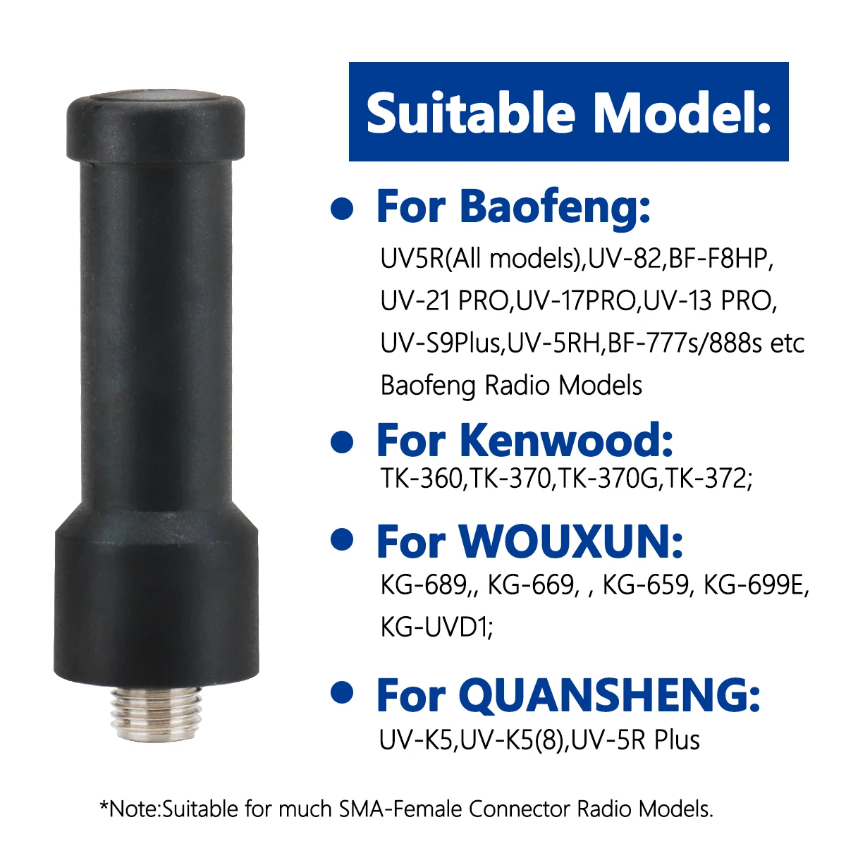 2 uds antena Walkie Talkie 400-470mhz SMA-hembra Mini Ultra antena para Baofeng BF-888S UV-5R UV-21 PRO V2 Quansheng UV-K5 8 - imagen 4