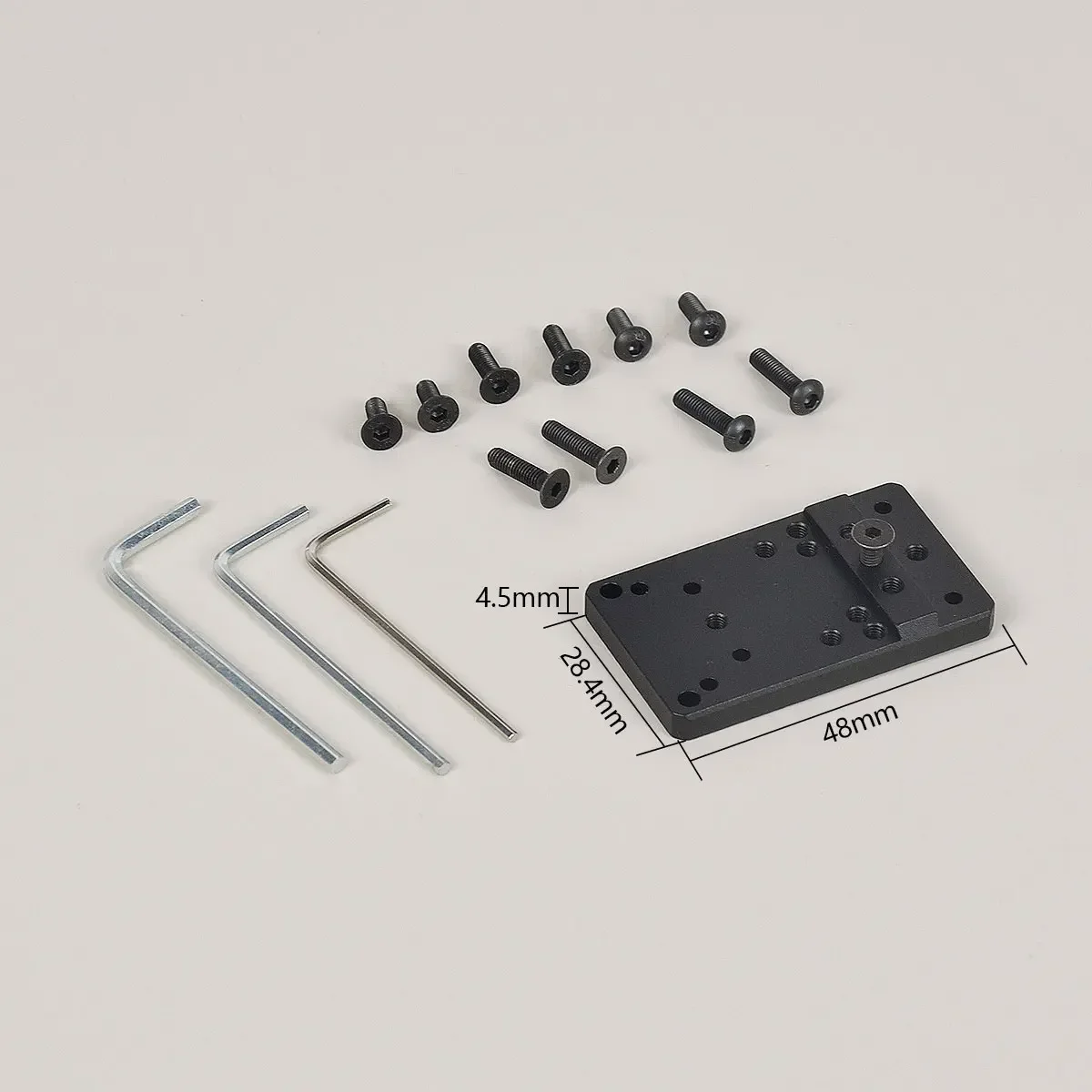 Base de placa de montaje de mira trasera táctica Universal, adaptador de alcance de punto rojo para Glock 17 19, pistola G17 para caza Caza - imagen 3