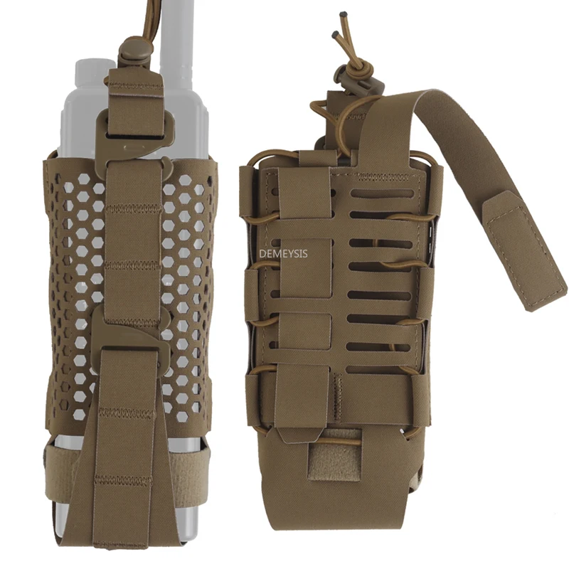 Bolsa táctica MOLLE universal para radio y walkie-talkie