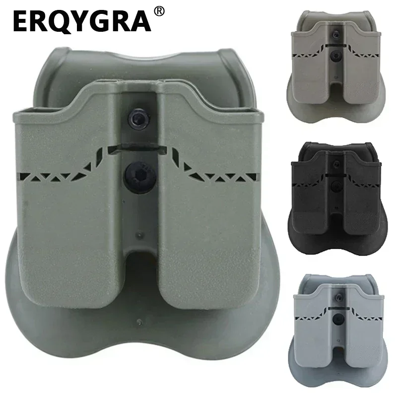 ERQYGRA-funda táctica doble serie M92, sistema Molle CS, accesorios de Paintball, funda, equipo de tiro de caza