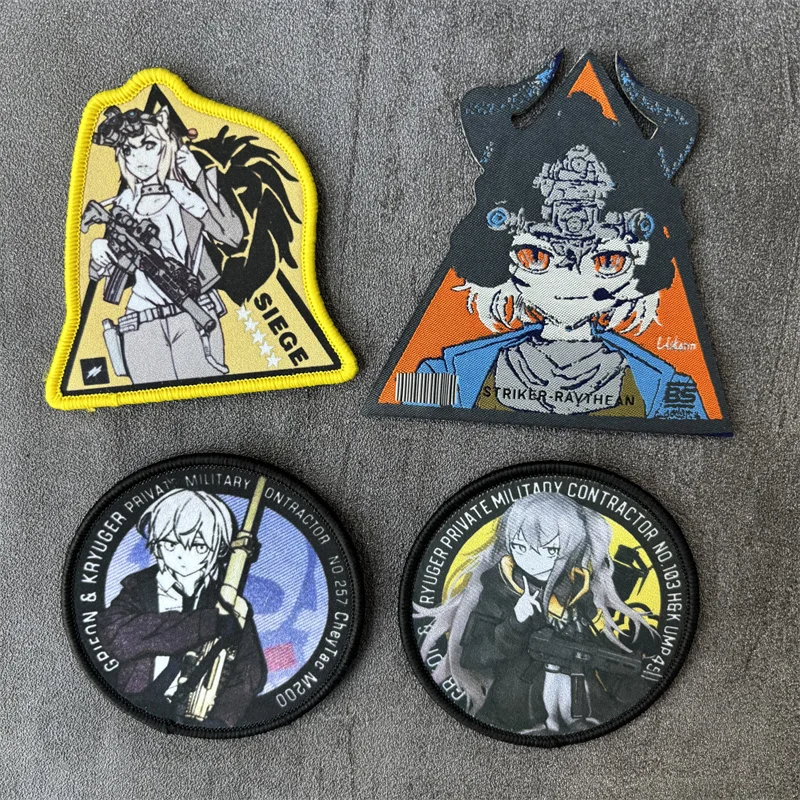 Parche táctico anime moral en brazalete adhesivo para mochila