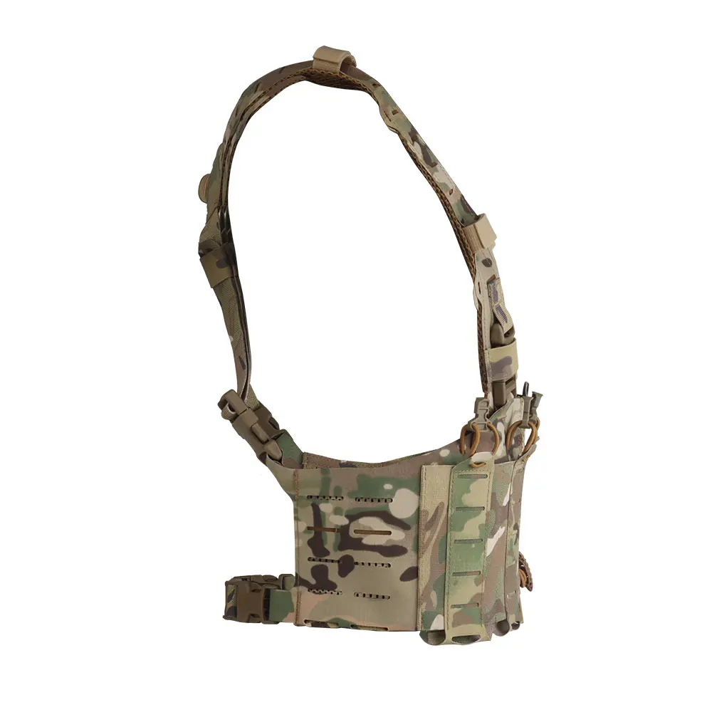 Chaleco táctico ligero de caza SF para hombre, chaleco Airsoft con arnés Molle H ajustable con bolsa para revistas M4 AR - imagen 4