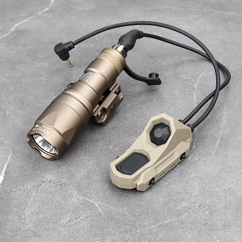 Linterna táctica M300A M600C M300 M600, arma de caza, luz AXON, función Dual, interruptor de presión de doble enchufe para MLOK KEYMOD 20MM - imagen 4