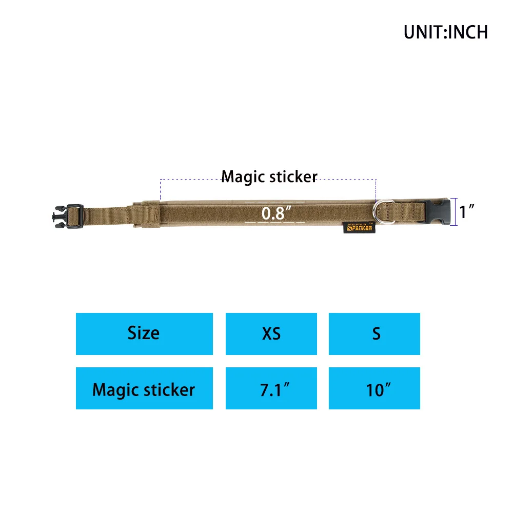 Collar táctico para perro, Collar ajustable de nailon suave para entrenamiento al aire libre, mediano y grande, Pastor Alemán - imagen 3