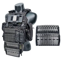 Armadura táctica al aire libre chaleco panel gancho bucle espalda gancho hasta chaleco armadura