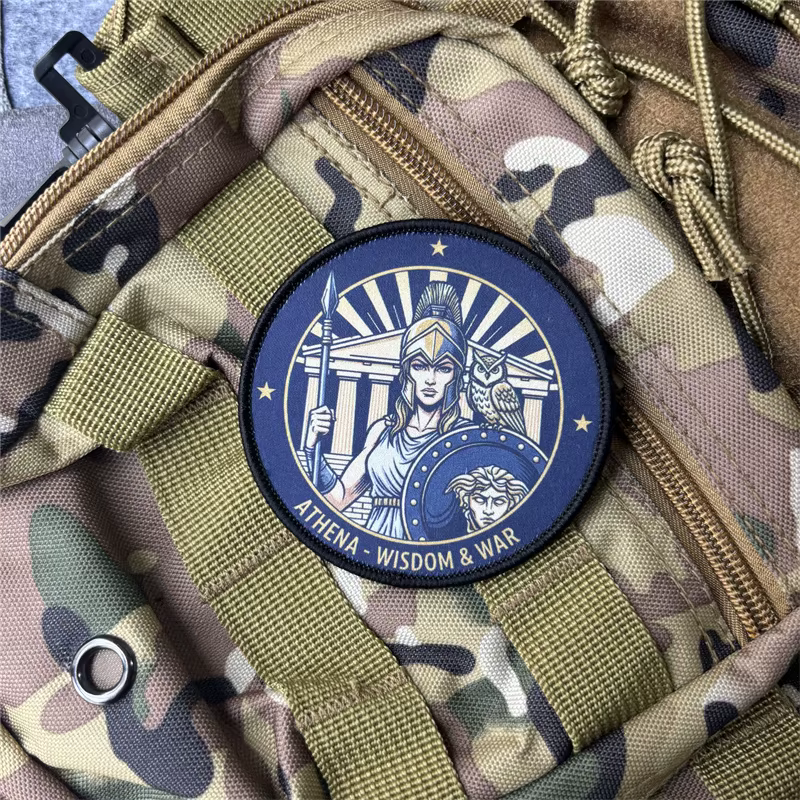Athena Parche táctico militar con velcro, insignia moral