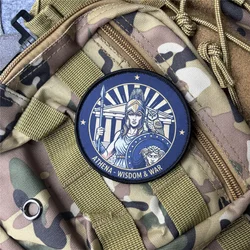 Athena Parche táctico militar con velcro, insignia moral